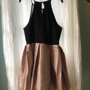 Black and Gold dress short dress